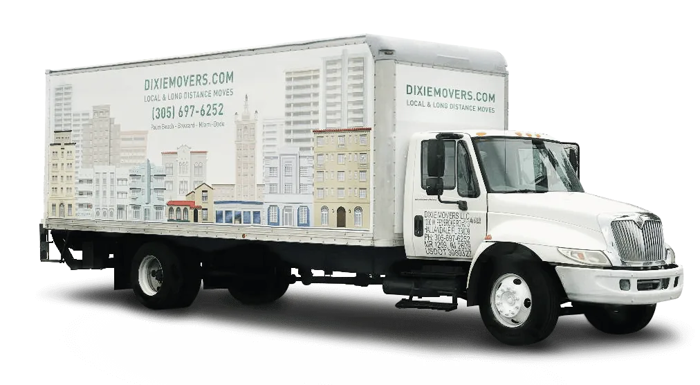 Dixie Movers moving truck